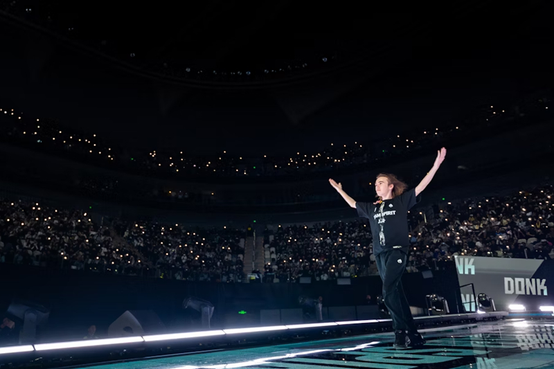 ANGE1 在 hiro 仅44天大的时候首次亮相于第一场比赛